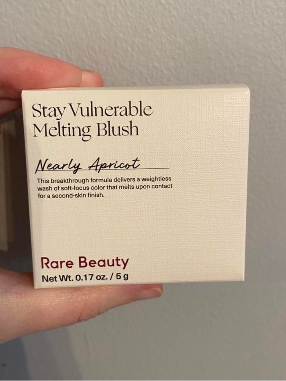 Rare Beauty Stay Vulnerable Melting Blush - Nearly Apricot (Apricot-Pink)